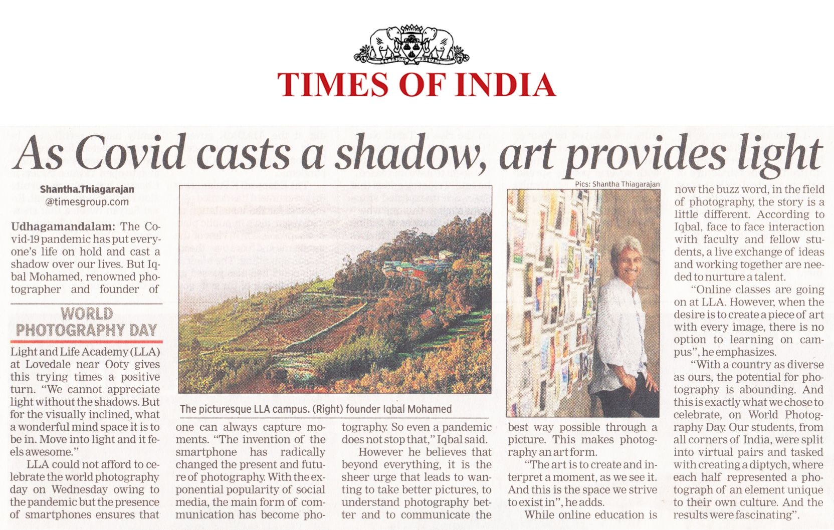 As Covid casts a shadow, art provides light